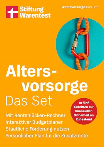 Altersvorsorge: Das Set: Rentenlücken-Rechner, Interaktiver Budgetplaner, Persönlicher Plan für die Zusatzrente, Staatliche Förderung nutzen | Finanzratgeber für Einsteiger