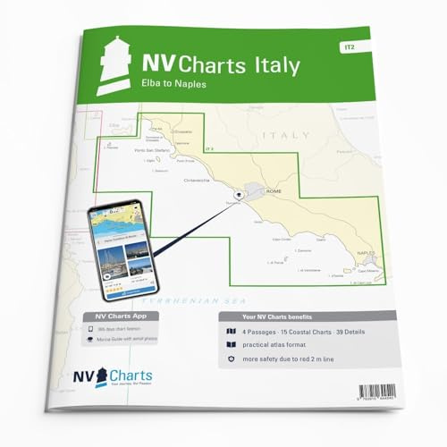 NV.Atlas Italy IT 2 - Elba to Naples | Seekarte Italien Papier & Digital [ NV Verlag / nv charts]