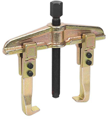 *CLEAR* Sealey AK46120 Twin Leg Puller - Heavy Duty Bar Type - 120mm Span - Reversible Jaws
