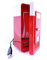 REY Mini Nevera USB Refrigerador Calentador Pequeño Frigorífico para Lata Color Rojo/Blanco