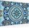 Runa Art Wandbilder Mandala Abstrakt Bild XXL Wohnzimmer Schlafzimmer Blau Indisch 120 x 80 cm 3 Teilig 506731b