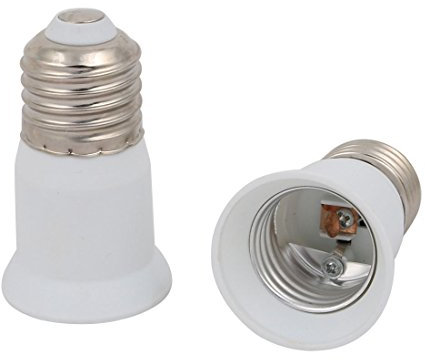 Sourcingmap 2pcs E27 to E27 Extender Adapter Converter Lamp Bulb Socket Holder Lengthened