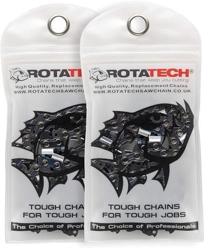 2 x Rotatech Chains 0.325 1.6 mm 62 Guide Rail Links 37 cm Full-Chisel Compatible with Stihl 15/16 MS291 MS280 MS271 MS270 MS261 MS260 MS251 MS250 MS241 MS240 28 26 25 24