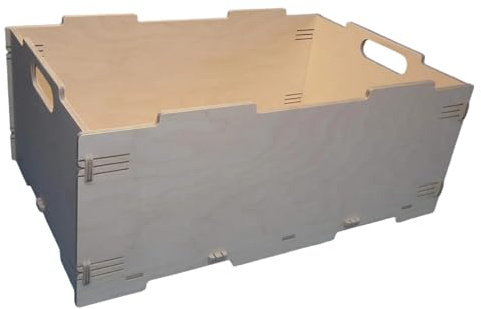 Stapelbox Größe A3 Aufbewahrungsbox Lagerbox Holzkiste Kasten Truhe Holz