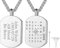 Richsteel personalisierter Silber Dog Tag Schmuck aus 316l Edelstahl als Memorial Schmuck für Kinder und Jugendlichen