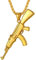 Richsteel Gold AK47 Kette herren Gewehr Kette cool hip pop schmuck für kinder und jugendlichen