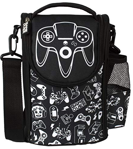 Fringoo - Large Capacity Kids Strap Lunch Bag | Small Cool Bag Kids Lunchbox | Perfect As School Lunch Bag for Boys - Game On