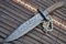 Perkin Damastmesser Jagdmesser mit Scheide - SR5