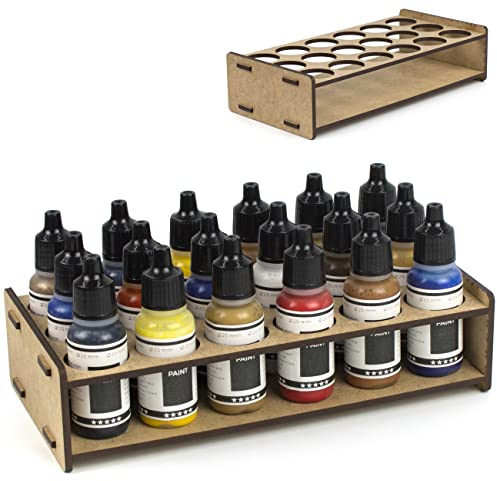 PROSCALE Paint Rack for Model Paints - Hobby Craft Vallejo Army Paint Stand Holder Organiser - Miniature Warhammer Storage Case Painting Station (26 mm)