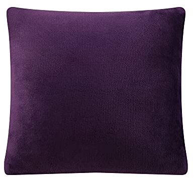 Mixibaby Kissenbezug Dekokissen Kissenhülle Kissen Bezug Sofakissen Plüsch Flanell 40X40, Farbe:Violett