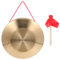 Generic Gong mit Schlägel, Tam-Tam-Gong, traditionelles chinesisches Percussion-Instrument, Kupfer dekorativer Chau-Gong für Zuhause, Büro, 22 cm - 47T05O14D9O