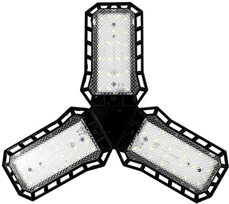 HENGSEN Lámpara Minera Lámpara De Garaje Alto Brillo Almacén LED Luz De Ahorro De Energía Luz De Techo Interna,Negro