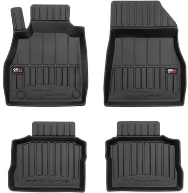 OMAC Gummi Fußmatten für Nissan Micra K14 2016-2025 Premium Gummi Schwarz 4tlg