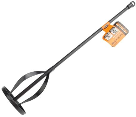 ebuyerfix wokin Paint Mixer, Paint Mixer for Drill Paint Mixing Paddle Easy to Clean, Fits All Standard Drills 400 x 80 x 8mm, Black