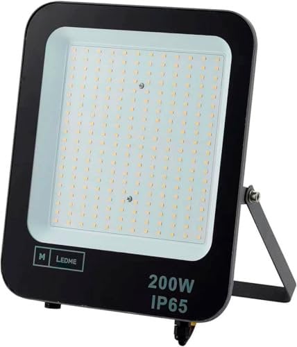 M Ledme - Foco Proyector Led Napoli 200W, 24.000 lumen, IP65 Regulable, Color Luz neutra (4500k), Iluminación exterior, De uso para jardín, patios, parking, hotel, naves etc.