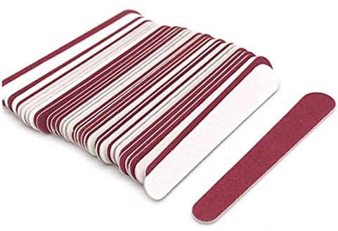Disposable Nail Files, Mini Double Sided Emery Boards Manicure Pedicure Tools 50 Pcs Nail Files