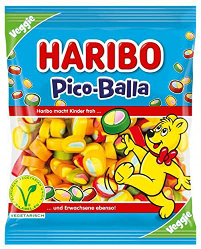 HARIBO Bonbon,Pico Balla,Dragees,Bonbons,160 Gramme Total 1 Unité (Lot de 1)