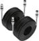 NUOSIYA 20M XLR Cable, 2 Pack 66ft Metal Spring SR Design Balanced Microphone XLR Male to Female Extension Cable for Studio Recorder, Mic, Mixer, Speaker System, Phantom Power