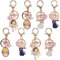 Sailor Moon Porte Cléf Dessin animé Porte-clés Sailor Moon Kawaii Personnage Dessin Animé Porte-clés pour la Décoration de Fête des Enfants, sac d'école décoration,Les Cadeaux d'anniversaire 8 Pcs
