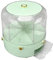 Fockety Distributeur de Riz, 6 grilles, 6KG, récipient Rotatif à 360 degrés pour Aliments secs, avec Couvercle, Seau Distributeur de céréales Transparent pour Le Garde-Manger. (Vert)