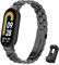CHULN Correa Compatible para Xiaomi Mi Band 8, Ajustable Pulseras de Acero Inoxidable Repuesto para Mi Band 8 Smartwatch.(No Host)