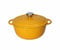 Brandani 52573 CASSERUOLA COCOTTE GIALLA GHISA SMALTATA CAPACITA 3 LT, cm d 22x28x16h, Rivestimento in smalto porcellanato per una lunga durata