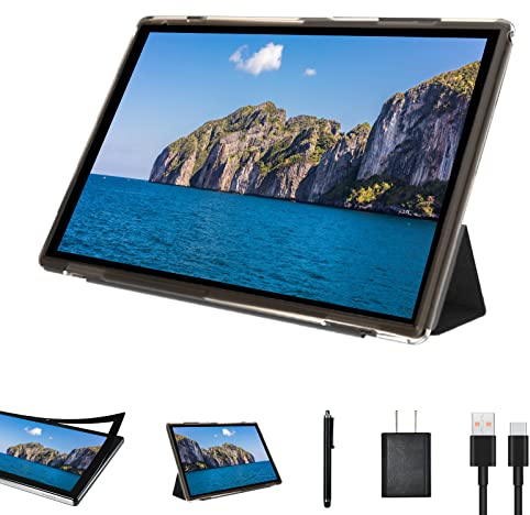 Tablette Android 10 pouces avec étui Stylus Android 14 tablettes 6 Go RAM 32 Go ROM compatible avec 1 To d'extension 6000 mAh batterie 10,1 pouces IPS HD écran tactile 2 Mpx + 8 MP caméra