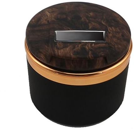 Auto Aschenbecher Für Lexus LX570 IS200,Tragbares Auto Aschenbecher mit Deckel Geruchsdicht Geruchlos Spill-Free Tasse Halter Aschenbecher,Wood grain
