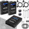 Movo Lingo-Duo - Sistema microfono lavalier wireless UHF a 48 canali per fotocamera, compatibile con fotocamere DSLR Canon EOS, Nikon e Sony, per filmmaking, vlogging, interviste, creazione di