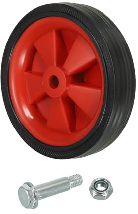 PATIKIL Ruedas de 6 para Compresor de Aire, Piezas de Repuesto Universales con Orificio de 0.5 para una Movilidad Fácil, Rojo