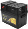 Batteria Power Center per Motore da Pesca Alla Traina 12 V 60 A con Interruttori Integrati, Misuratore di Tensione, Caricatore USB e Porta per Accessori da 12 V per Camper,