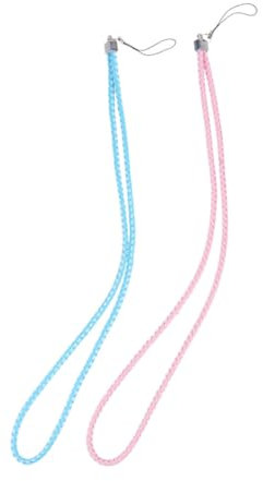 Veemoon 5pcs Long Braided Leather Hanging Rope for Mobile Phone Camera Telescope Black White Pink Light Blue Light Purple Durable and Stylish Accessory for Certificates and More