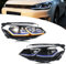 Xunder LED Scheinwerfer passend für 2015 2016 2017 Golf 7 MK7 VII High/Low Beam Frontleuchten Montage (BLUE)
