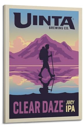 GLJXFP Vintage-Poster, klares Daze, saftiges IPA-Poster, dekoratives Gemälde, Leinwand, Wandposter und Kunstdruck, moderne Familienschlafzimmer-Dekoration, Poster, 50 x 75 cm