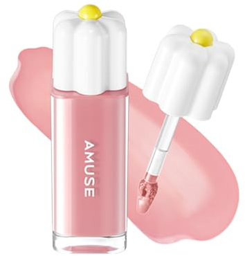 Amuse Daisy Flower Dew Tint 13 DEW BOKSOONGA | 35% High-moisture Water Tint, Long-lasting, Vitamin E Acetate, Moisturizing, No Peel Off, Lip Treatment, Non Sticky, for Dry Lips