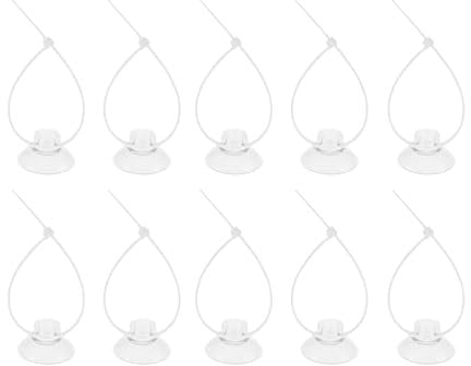 CAPASTEC Aquarium Suction Cups, Clear Suction Cups w/ 20 Zip Ties, 1 Set