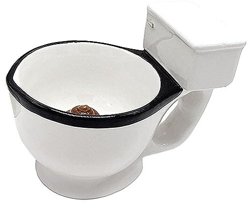 Wasserbecher, Tasse, Toilette, Keramikbecher, Kaffee, Tee, Milch, Eisbecher, Wasserbecher, Weihnachtsgeschenke für Freunde und Kollegen