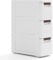 Multigot Bathroom Floor Cabinet On Wheels, Freestanding Slim Storage Cupboard with 3/4/5 Drawers, Mobile Drawer Cabinet Compact Plastic Bathroom Organizer Unit for Living Room Entryway (3-Drawer)