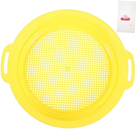 KITANDOVE 1set Gold Panning Sieve Pan Mesh Design for Efficient Gold Filtering and Classifying Portable Sifting Tool for Outdoor Prospecting Storage Bag