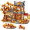 MEIEST Herbst Haus Bausteine Set,Chinesische Art Partikel BAU Gebäude Ziegel Spielzeug,Erntezeit Wohnkultur