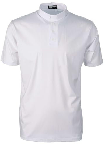 Holyart Polo Clergy Cococler Manica Corta Bianco Filo Scozia, 2XL