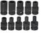 EXTRWORY 10-teiliges Vierkant-Wasserhahn-Steckschlüssel-Set, 1/2-Zoll-Antrieb, Chrom-Vanadium-Stahl, Gewindebohrer für Elektroschlüssel
