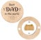 Gifts for Dad Fathers Day Beer Bottle Opener Wooden Dad Birthday Gift for Daddy Father Step Dad Husband Male from Son Daughter Children Kids Wife Anniversary Presents Engraved Gift Bar Accessories
