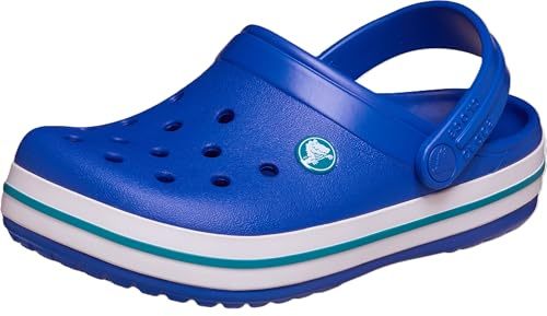 Crocs Crocband Sabots pour Enfant Bleu/Bleu Sarcelle 37, Blue Bolt Turbo Sarcelle, 4 UK Child