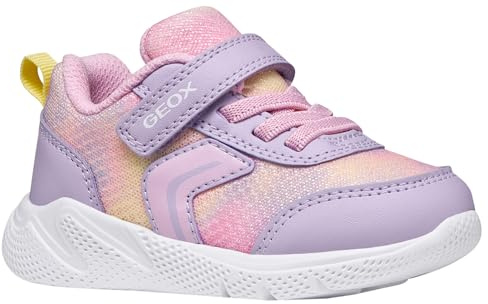 Geox Baby-Mädchen B SPRINTYE Girl D Sneaker, LT Lilac/PINK, 22 EU