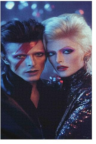 Puzzles 1000 Teile David Bowie Rocksänger für Erwachsene Kartonpuzzle Familienspaß-38x52cm