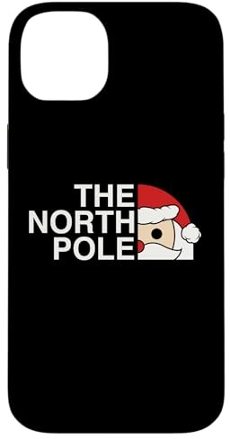 Funny Santa Face Christmas Parody The North Pole Case for iPhone 14 Plus
