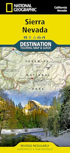 Sierra Nevada, California Map: Destination Maps (National Geographic)
