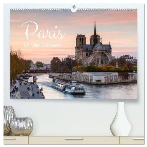 Paris - La Ville Lumière (hochwertiger Premium Wandkalender 2026 DIN A2 quer), Kunstdruck in Hochglanz: Wahrzeichen und ungesehene Ausblicke auf Paris (CALVENDO Orte)