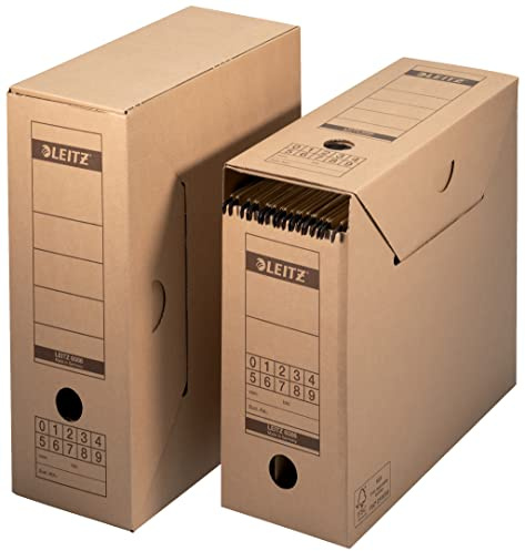 Leitz Archiv-Schachtel, A4, mit Verschlussklappe, naturbraun